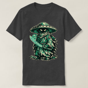 T-shirt Mushroom Alien Ronin — Vagabond Spatial Vintage 