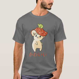 T-shirt Mushroom - Cute Kawaii Anime Frog - Japonais Aesth