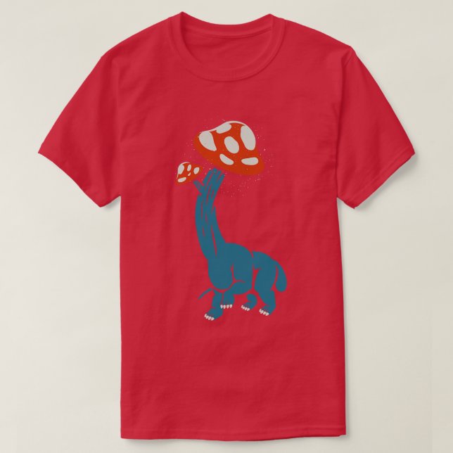 T-shirt Mushroom Dinosaur Brachiosaurus par Tobe Fonseca (Design devant)
