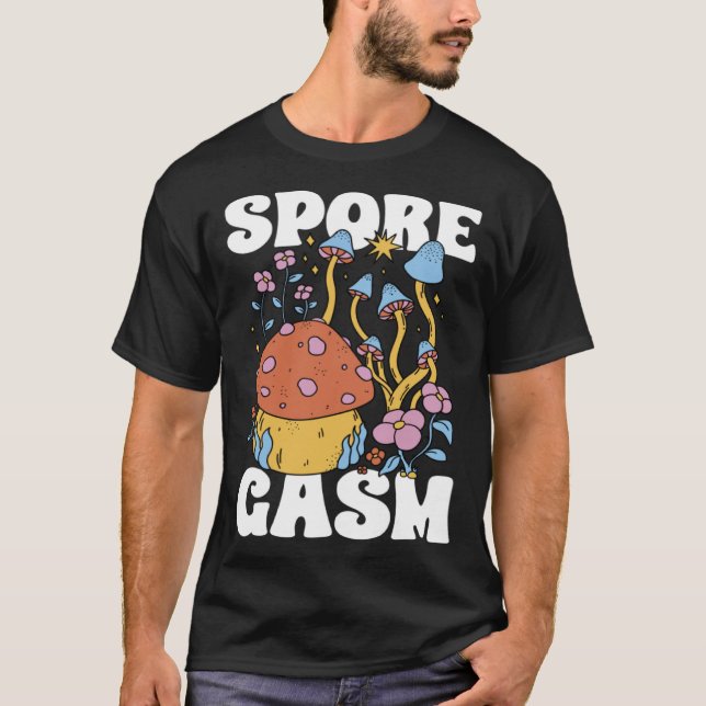 T-shirt Mushroom Hunting SporeGasm Morel Hunter Foraging (Devant)