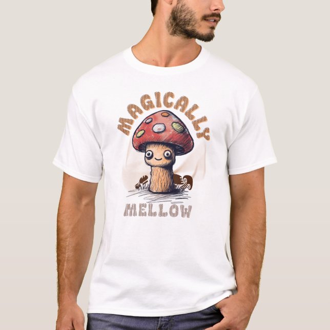 T-shirt Mushroom Magique - Psychédélique mignonne (Devant)