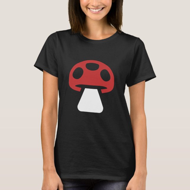 T-shirt Mushroom Minimalist (Devant)