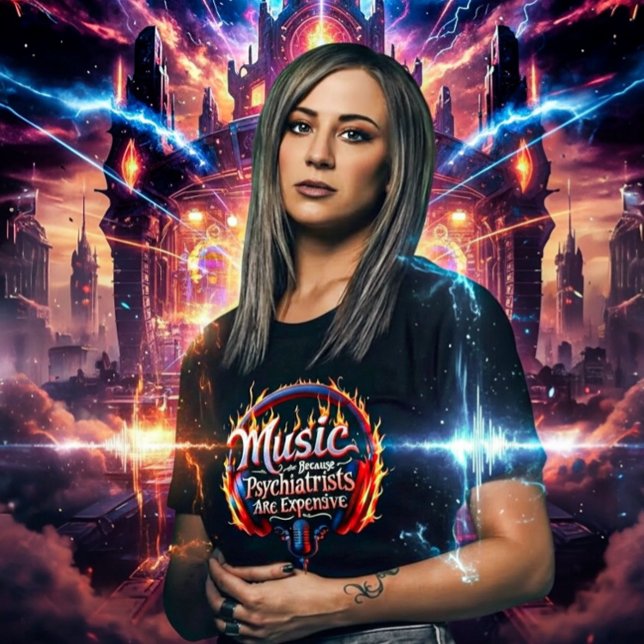T-shirt Music Because Psychiatrists Are Expensive  (Créateur téléchargé)