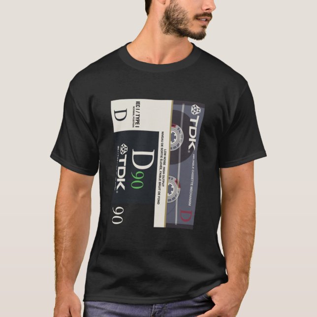 T-shirt Music Cassettes - TDK D90 Essential (Devant)