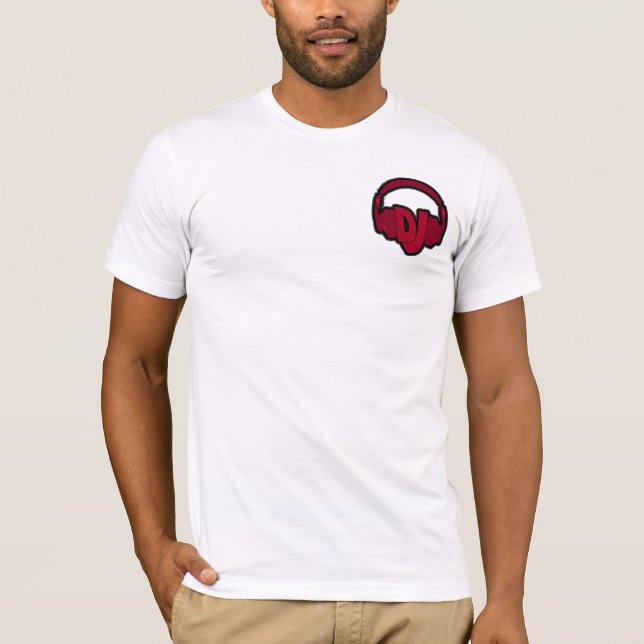 T-shirt music DJ headphone (Devant)