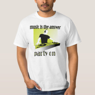 T-shirt MUSIC Fête en boîte DJ