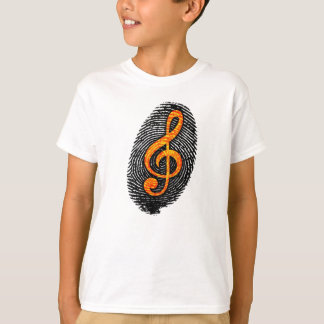 T-shirt Music Fingerprint Design