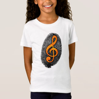 T-Shirt Music Fingerprint Design