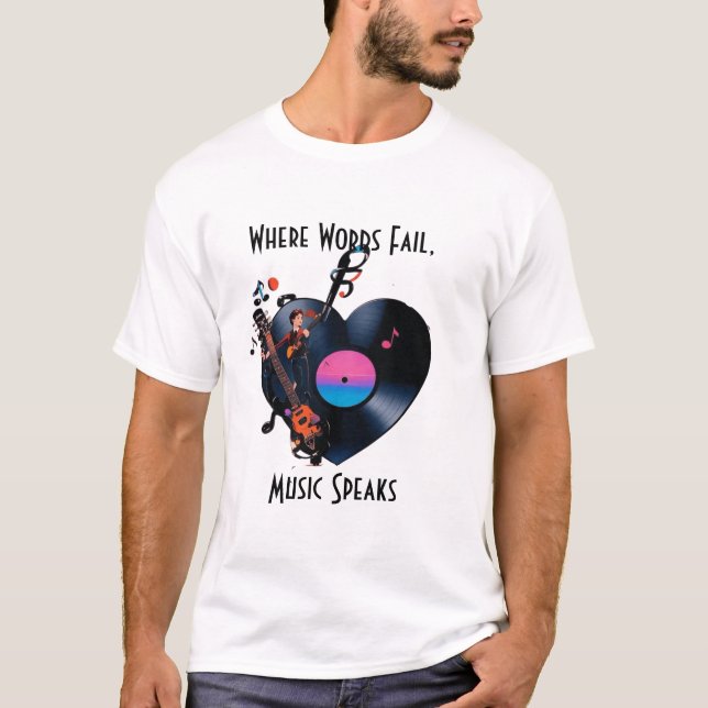 T-shirt Music  Hoodie (Devant)