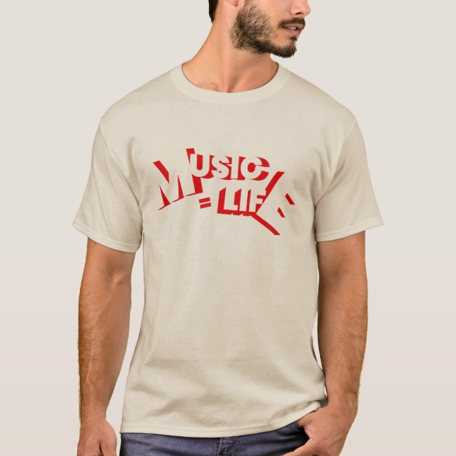 T-shirt Music is my life (Devant)
