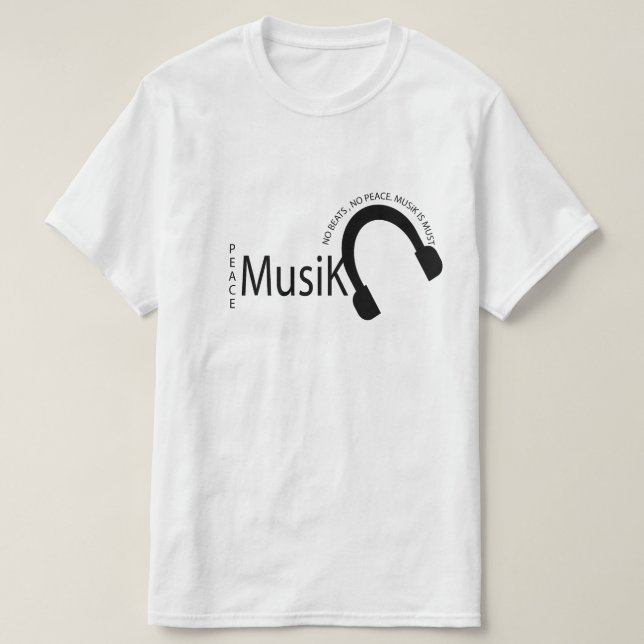 T-shirt Music is My Therapy  (Design devant)