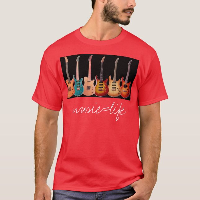 T-shirt music=life (Devant)