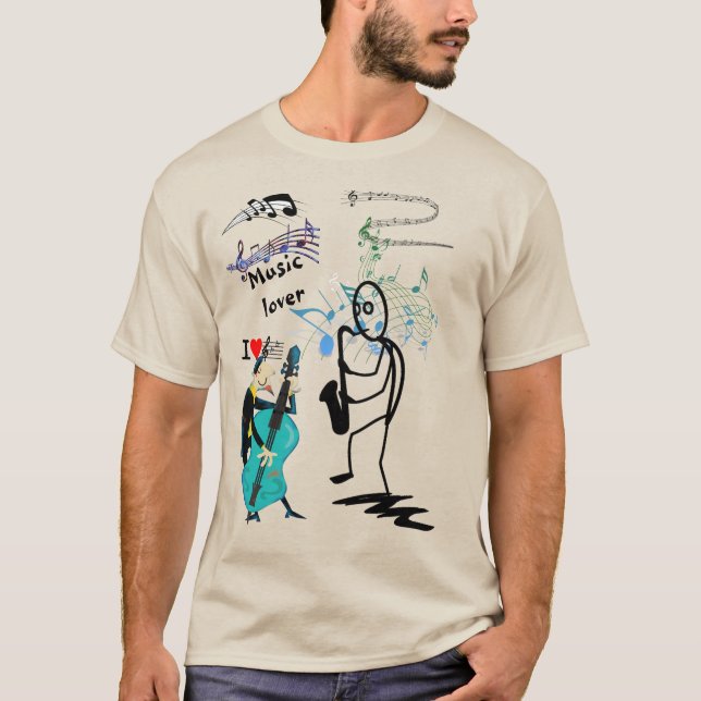 T-shirt Music Lover *** The (Devant)