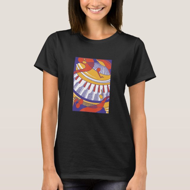 T-shirt Music  Piano Prints for Living Room (Devant)