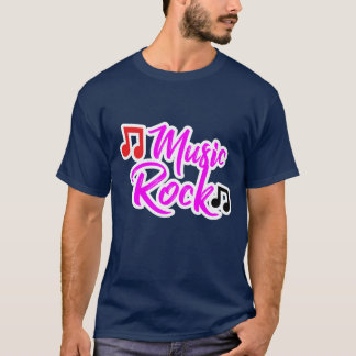 T-shirt Music Rock design pour tous les amoureux de musiqu
