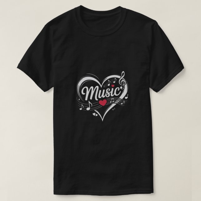 T-shirt Music style cool  (Design devant)