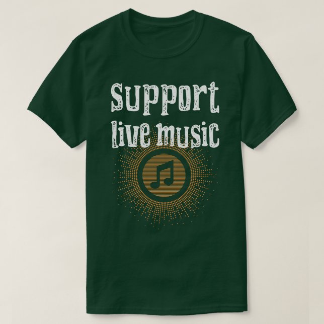 T-shirt Music Support Live Music (Design devant)