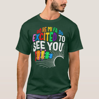 T-shirt Music Teacher Cottagecore Do Re Mi Fa So Excited X