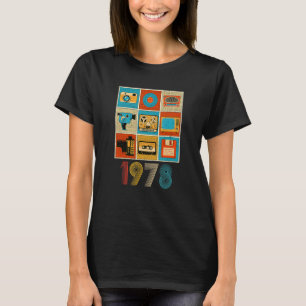 T-shirt Music Tech Vintage 1978 44e anniversaire