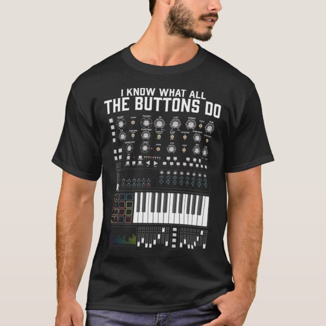 T-shirt Music Techno Minimal Mixer Studio DJ s Thématique (Devant)