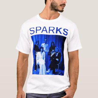 T-shirt Music Vintage Retro Sparks-Blue Christmas