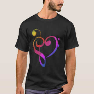 T-shirt Musical Il Thème Coloré Musique Hoddie