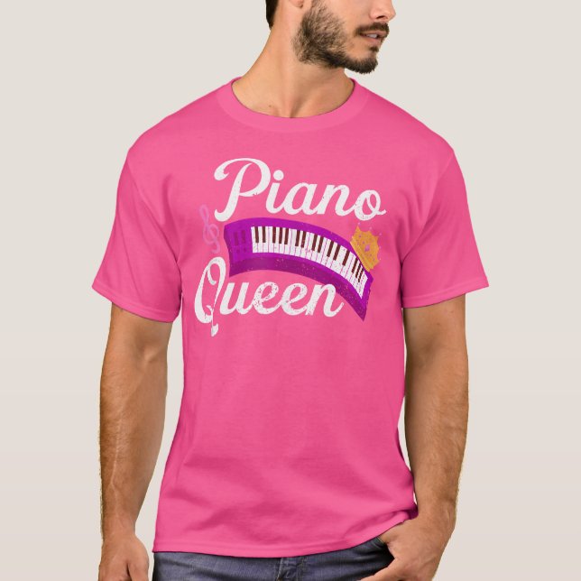T-shirt Musical Instrument Pianist Girls Women Musician Pi (Devant)