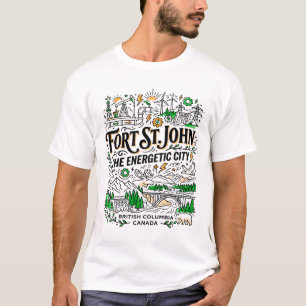 T-shirt Musicien batteur de la capitale paysage urbain de 