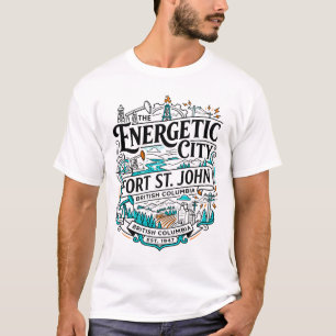 T-shirt Musicien batteur de la capitale paysage urbain de 