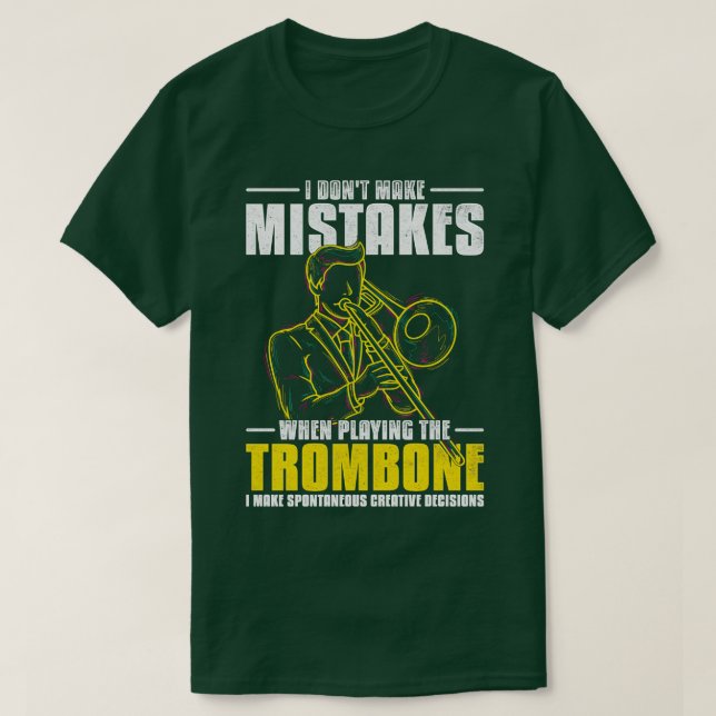 T-shirt Musicien Cadeau Trombone instrument de musique Tro (Design devant)