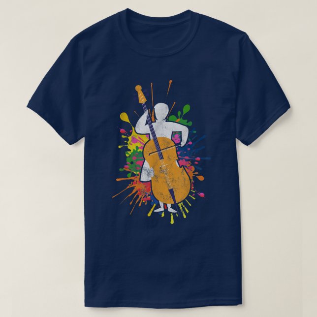T-shirt Musicien Cello Musique Musicien Cellist 1998 (Design devant)