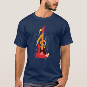 T-shirt Musicien de guitare électrique