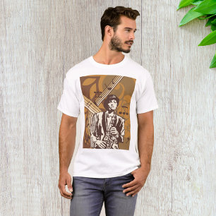 T-shirt Musicien de jazz avec saxophone
