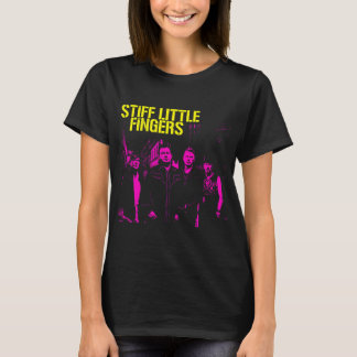T-shirt Musicien de rock rose et jaune