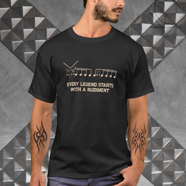 T-shirt musicien de tambour unique (Unique Drummer Rudiment Musician T-Shirt)