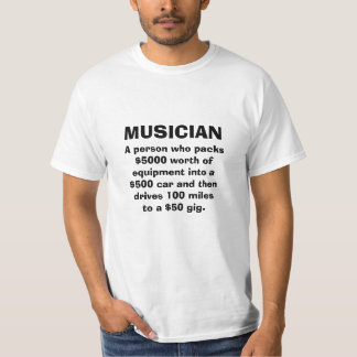 T-shirt Musicien défini !