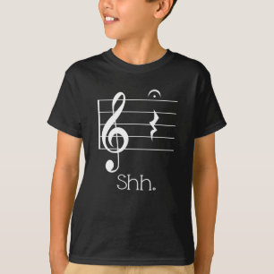 T-shirt Musicien drôle de repos chut quart et de Fermata