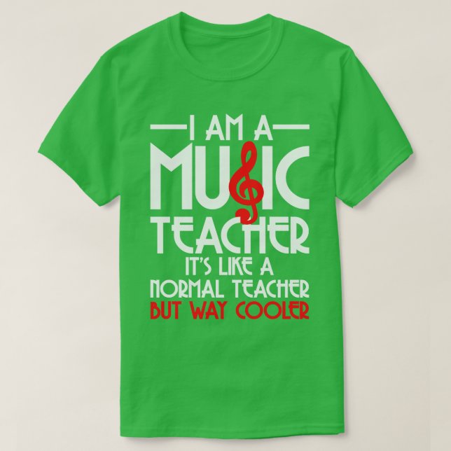 T-shirt Musicien enseignant de musique 6 (Design devant)