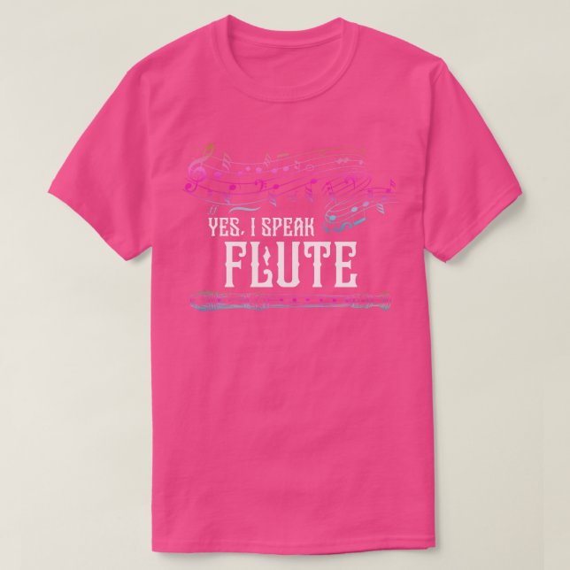 T-shirt Musicien Flûte (Design devant)