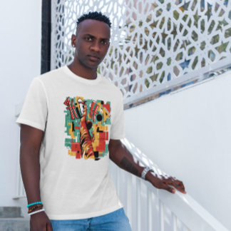 T-shirt Musicien Hip hop Abstrait