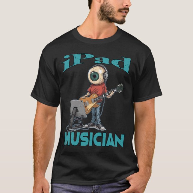 T-shirt Musicien Ipad Regard (Devant)