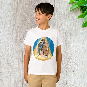 T-shirt Musicien Jouant Le Chello