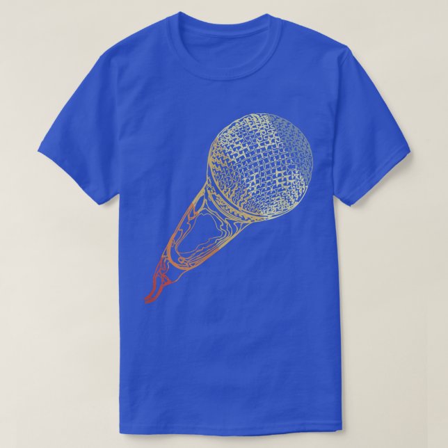 T-shirt Musicien Microphone Karaoke (Design devant)