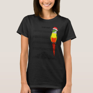 T-shirt Musicien Parrot I Silence Nuit I Jaune Vert Chee
