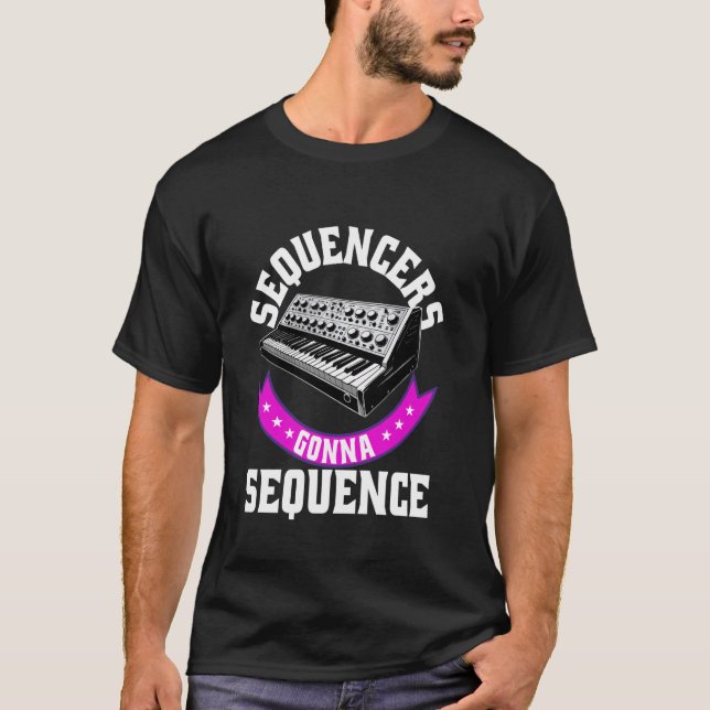 T-shirt Musicien Synthétiseur Synth DAW Séquenceurs Gonna  (Devant)