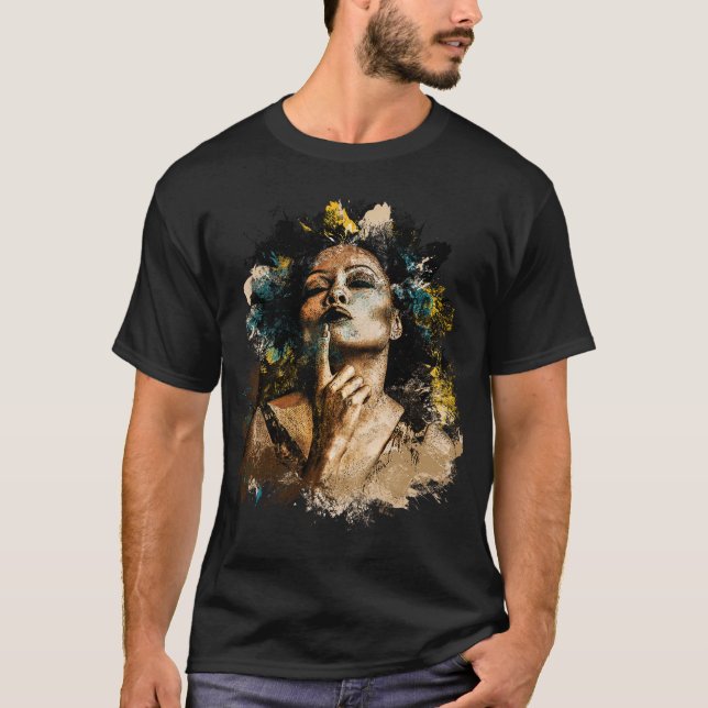 T-shirt Musicienne chanteuse (Devant)