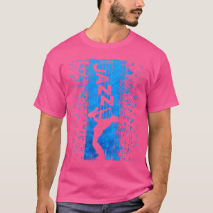 T-shirt Musicienne de jazz Saxophoniste Jazz Musique Bleu