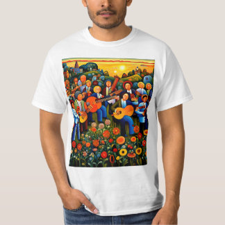 T-shirt Musiciens dans le jardin 2