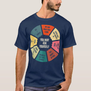 T-shirt Musique 80s Retro paroles Pie Chart Vous Pouvez Po