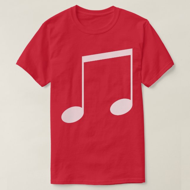 T-shirt Musique 8e Notes Tee - shirt - Petite impression (Design devant)